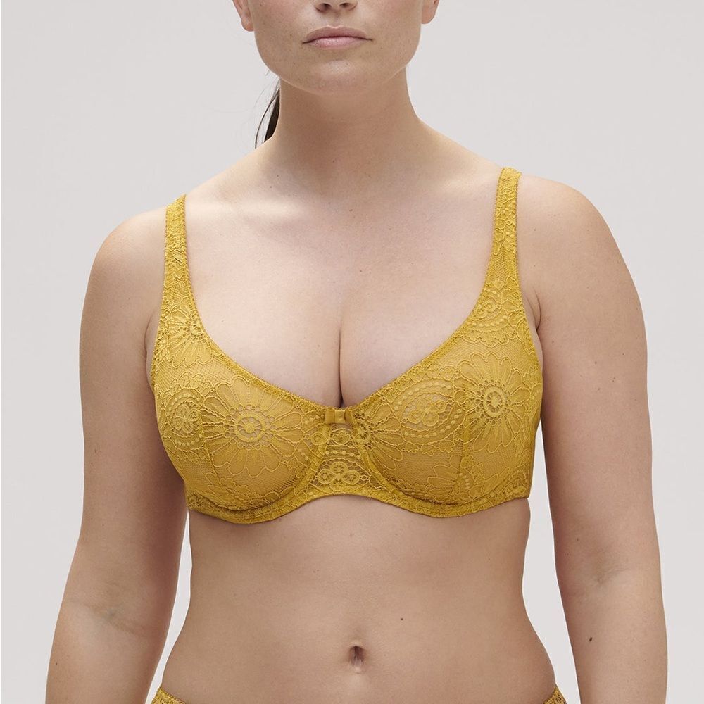 Simone Perele Embleme Scoop Demi - Golden Yellow 32D